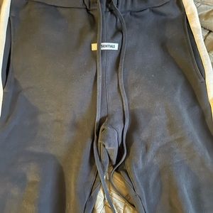 Fear of god Essentials Black and cream sweatpants